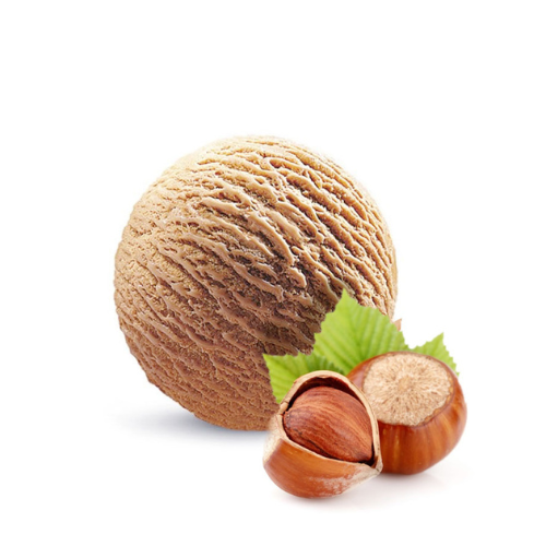pallina di gelato gusto nocciola