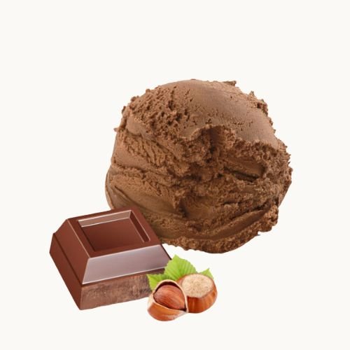 pallina di gelato gusto bacio di gusto gelaterie di roma