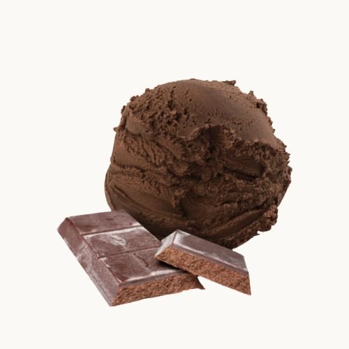 pallina di gelato gusto cioccolato nero di modica di gusto gelaterie di roma