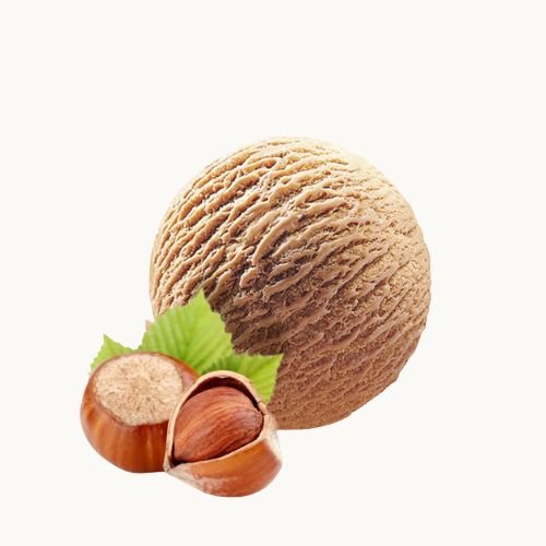 pallina di gelato gusto nocciola di gusto gelaterie di roma