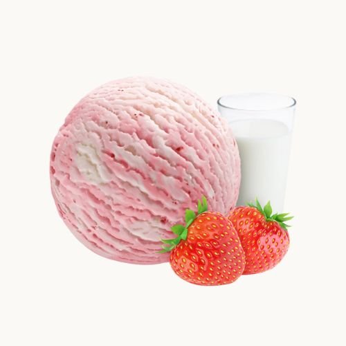 pallina di gelato gusto fiordifragola di gusto gelaterie di roma