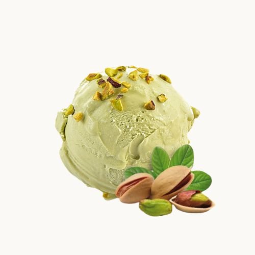 pallina di gelato gusto pistacchio di gusto gelaterie di roma