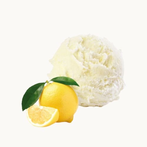 pallina di gelato gusto limone di gusto gelaterie di roma